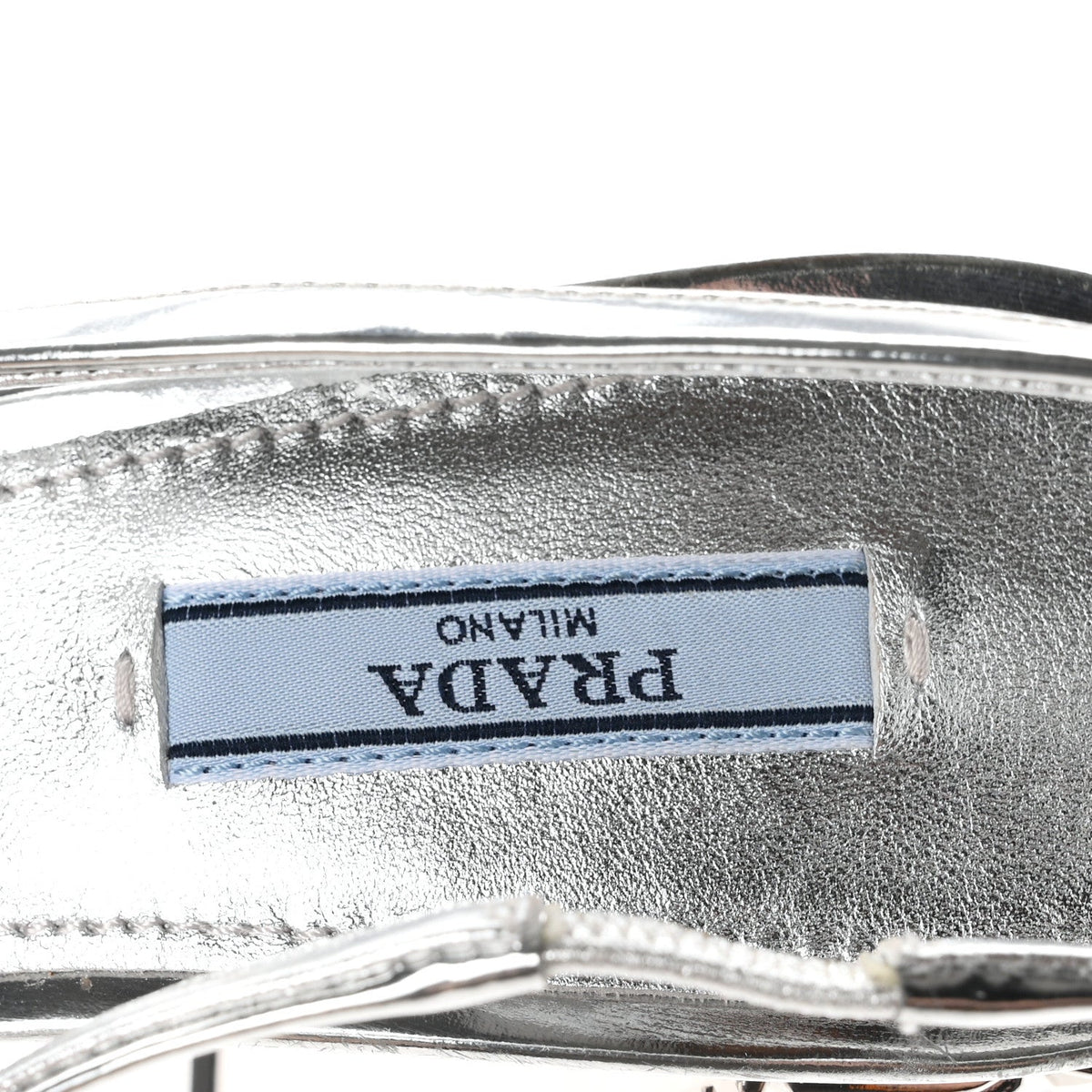 Spazzolato Triangle Logo Slingback 90mm Pumps 37 Argento