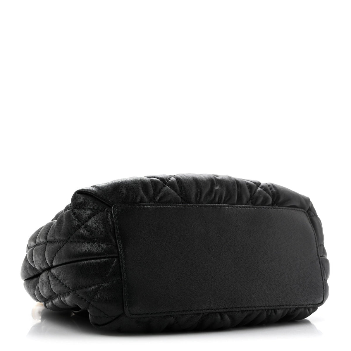 Gaufre Lambskin Cannage Delices Mini Bag Black
