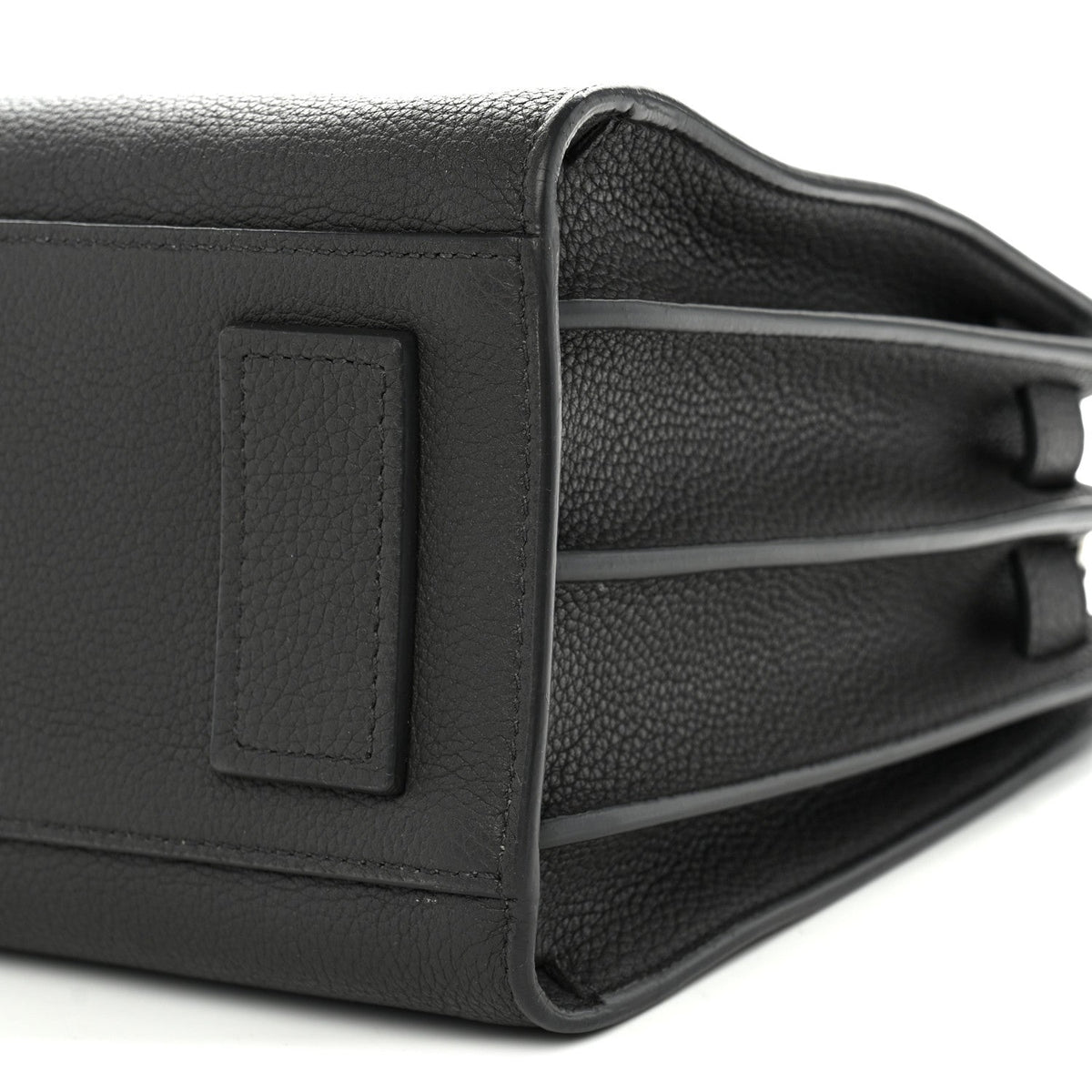 Grained Calfskin Baby Sac De Jour Souple Asphalt