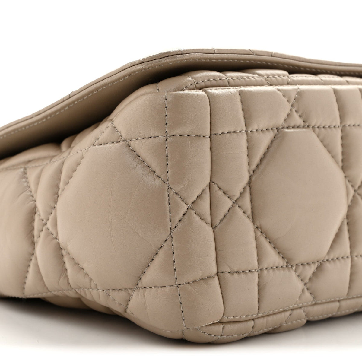 Calfskin Macrocannage Medium Caro Bag Sand