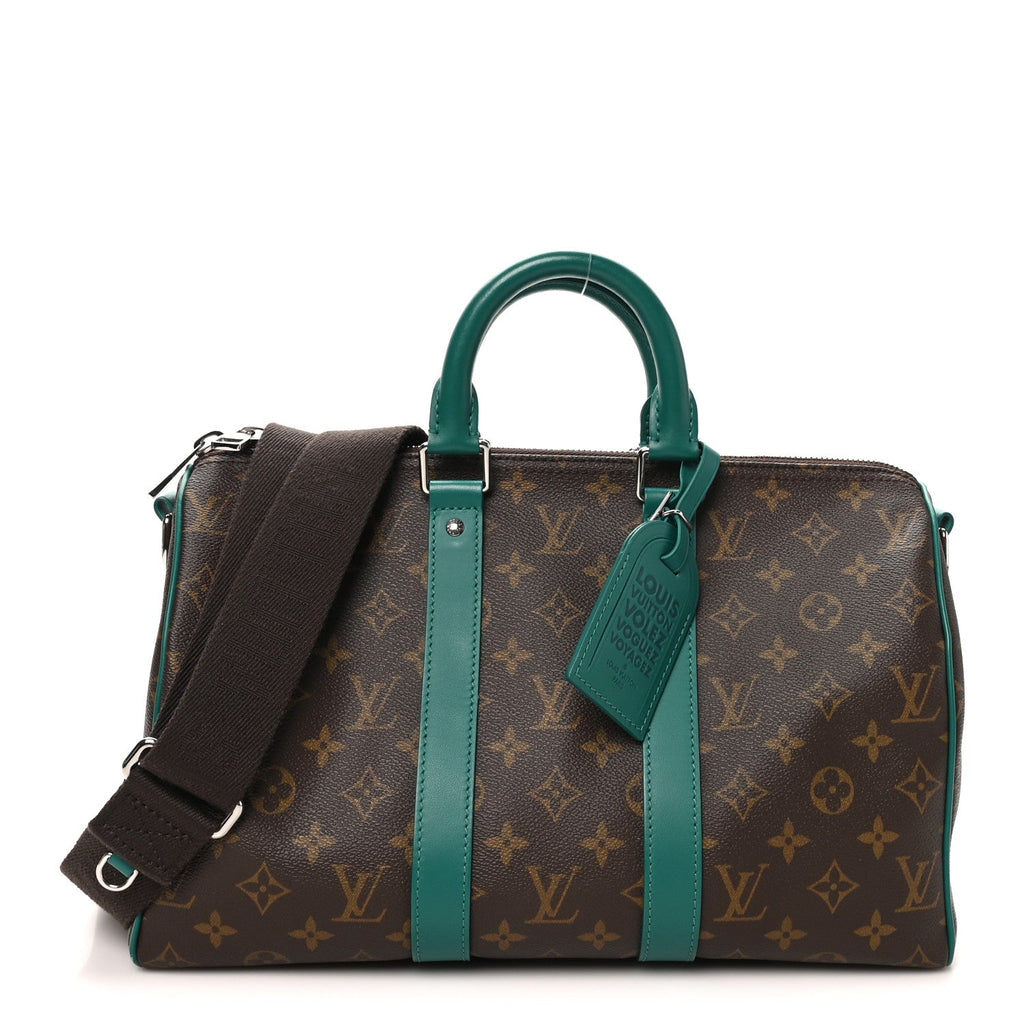 Monogram Macassar Keepall Bandouliere 35 Borneo Green