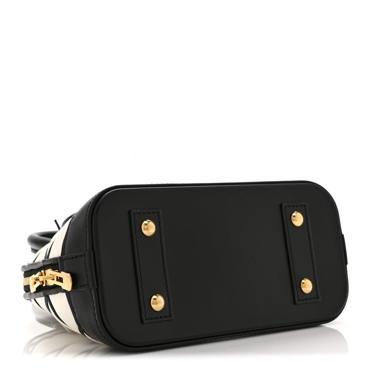 Lambskin Malletage Alma BB Black White