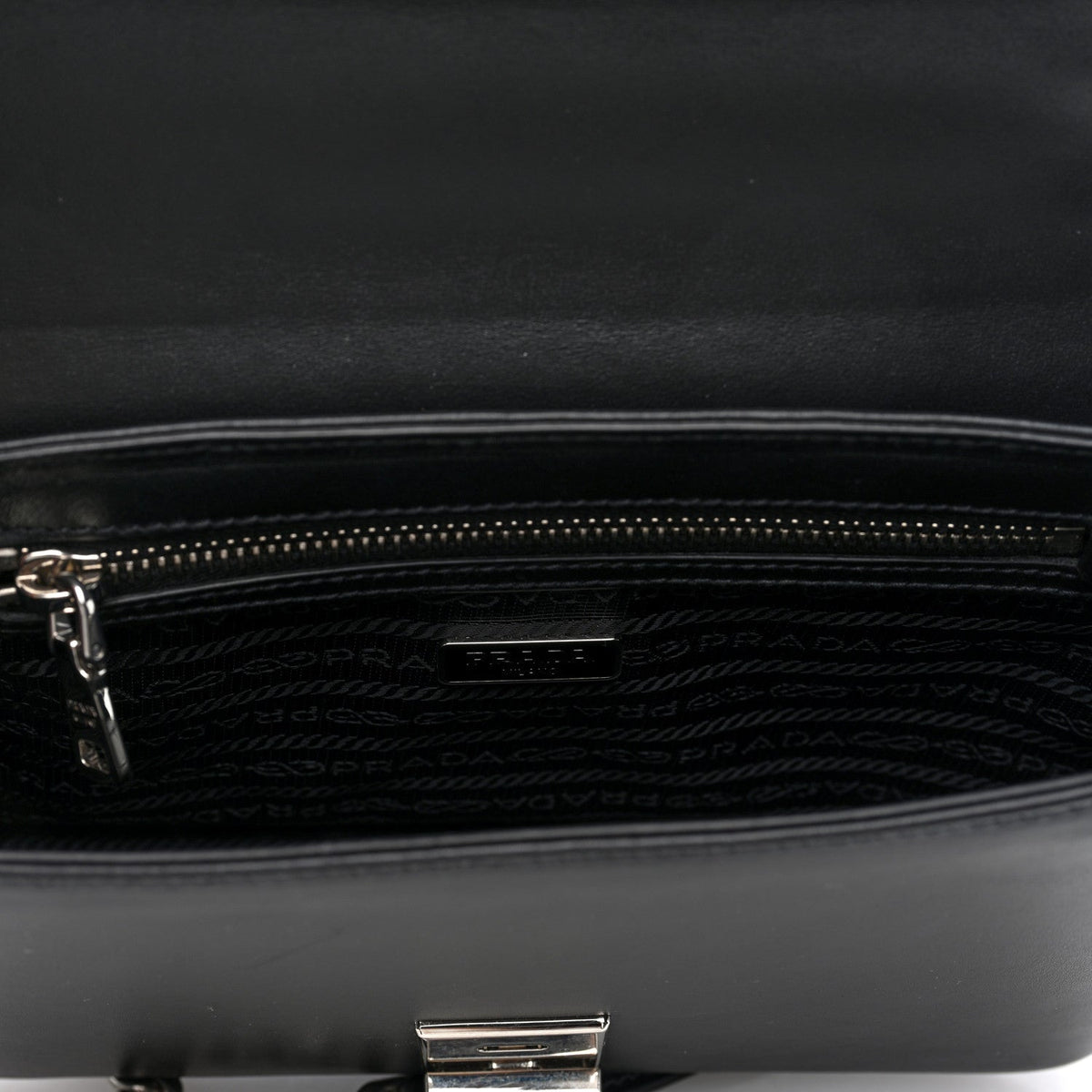 Saffiano Pattina Crossbody Bag Black