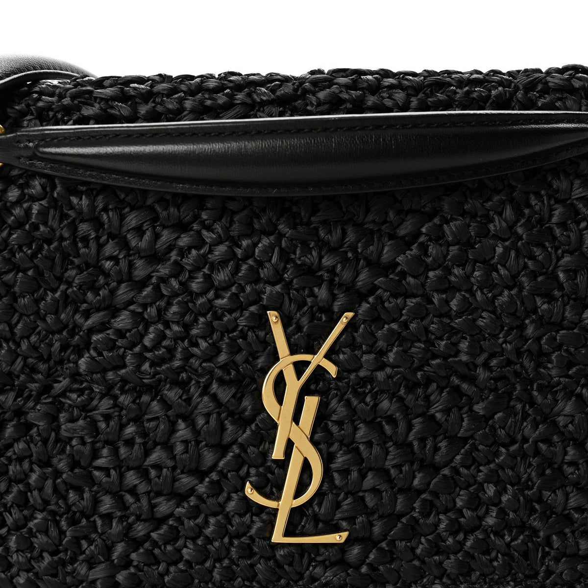 Raffia Monogram Medium Jamie Black