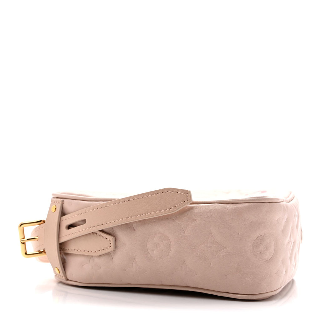 Lambskin Embossed Monogram Fall In Love Sac Coeur Light Pink