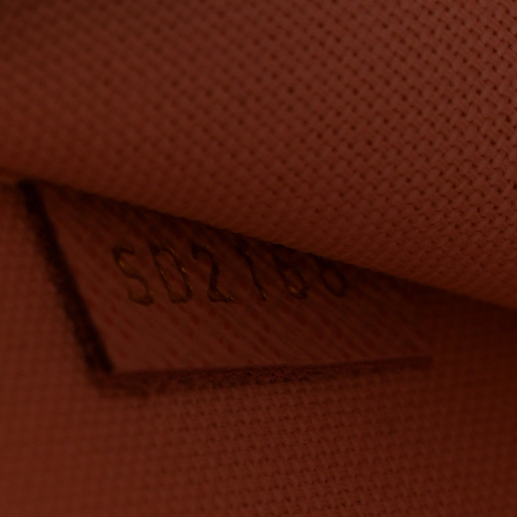 Damier Azur Pochette Felicie Chain Wallet Rose Ballerine