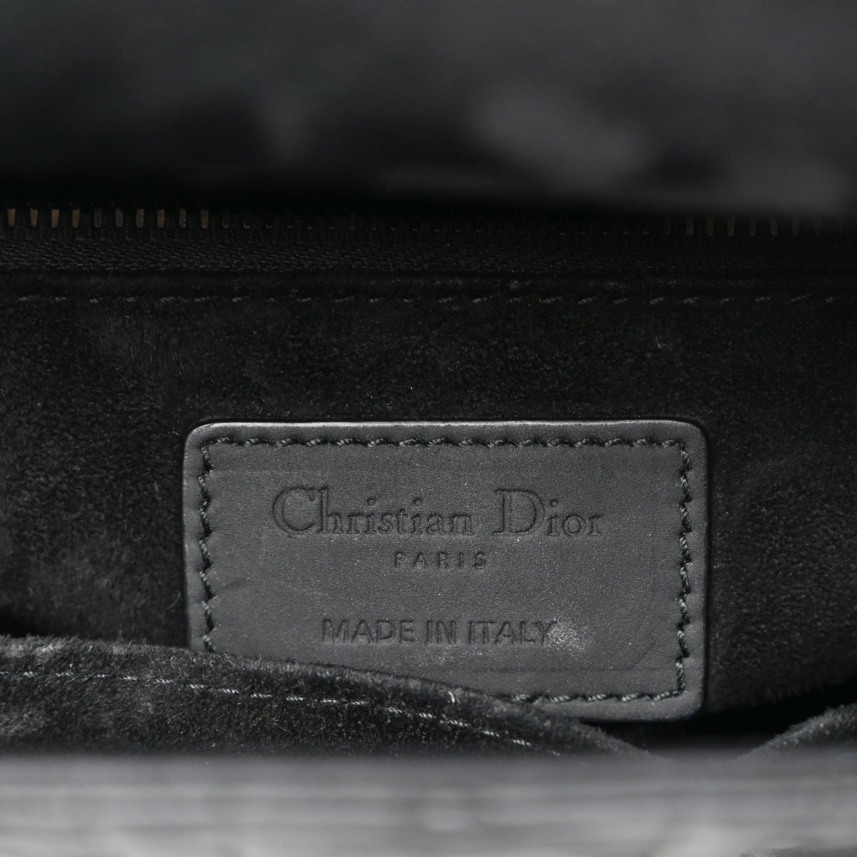 Ultra Matte Calfskin Cannage Small My ABCDior Lady Dior Black
