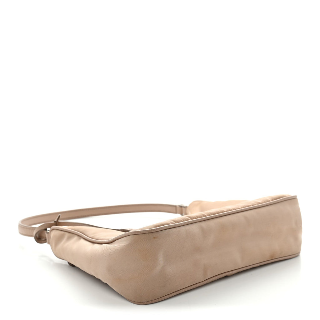 Re-Nylon Saffiano Mini Re-Edition 2005 Bag Cammeo