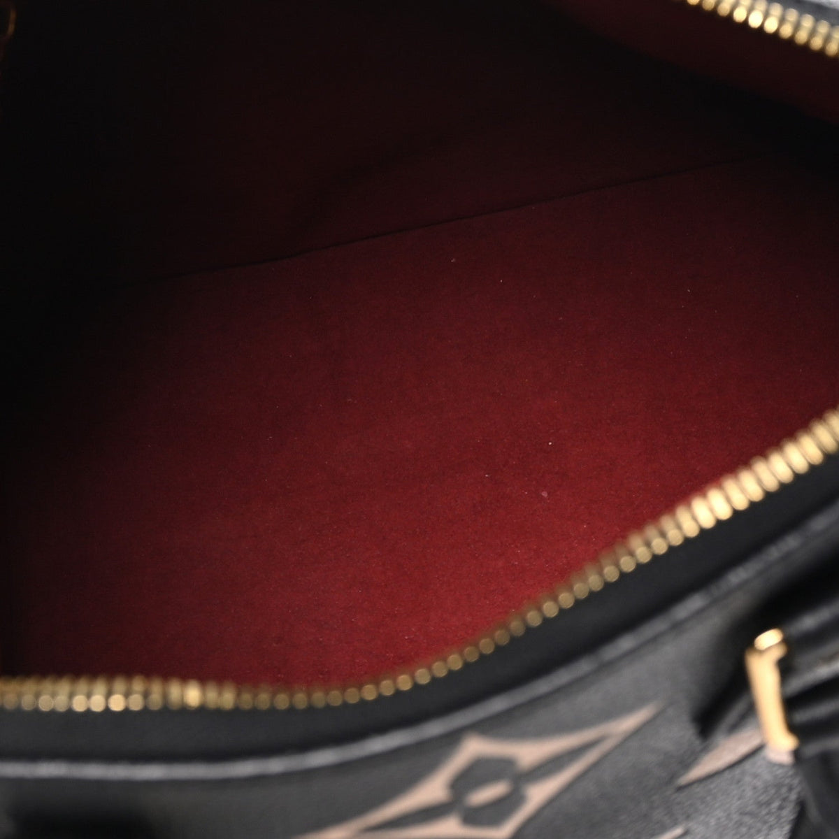 Empreinte Monogram Giant Speedy Bandouliere 25 Black Beige