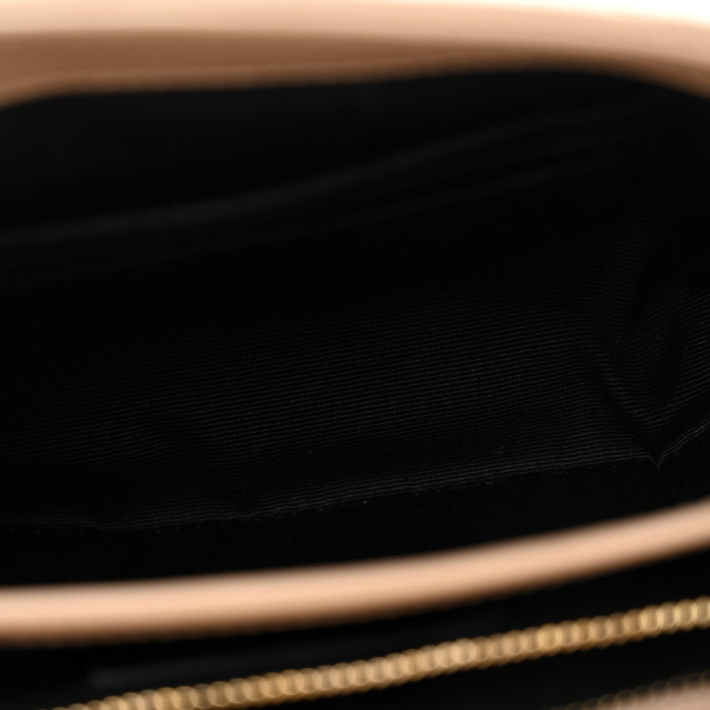 Calfskin Y Quilted Monogram Toy Loulou Crossbody Bag Dark Beige