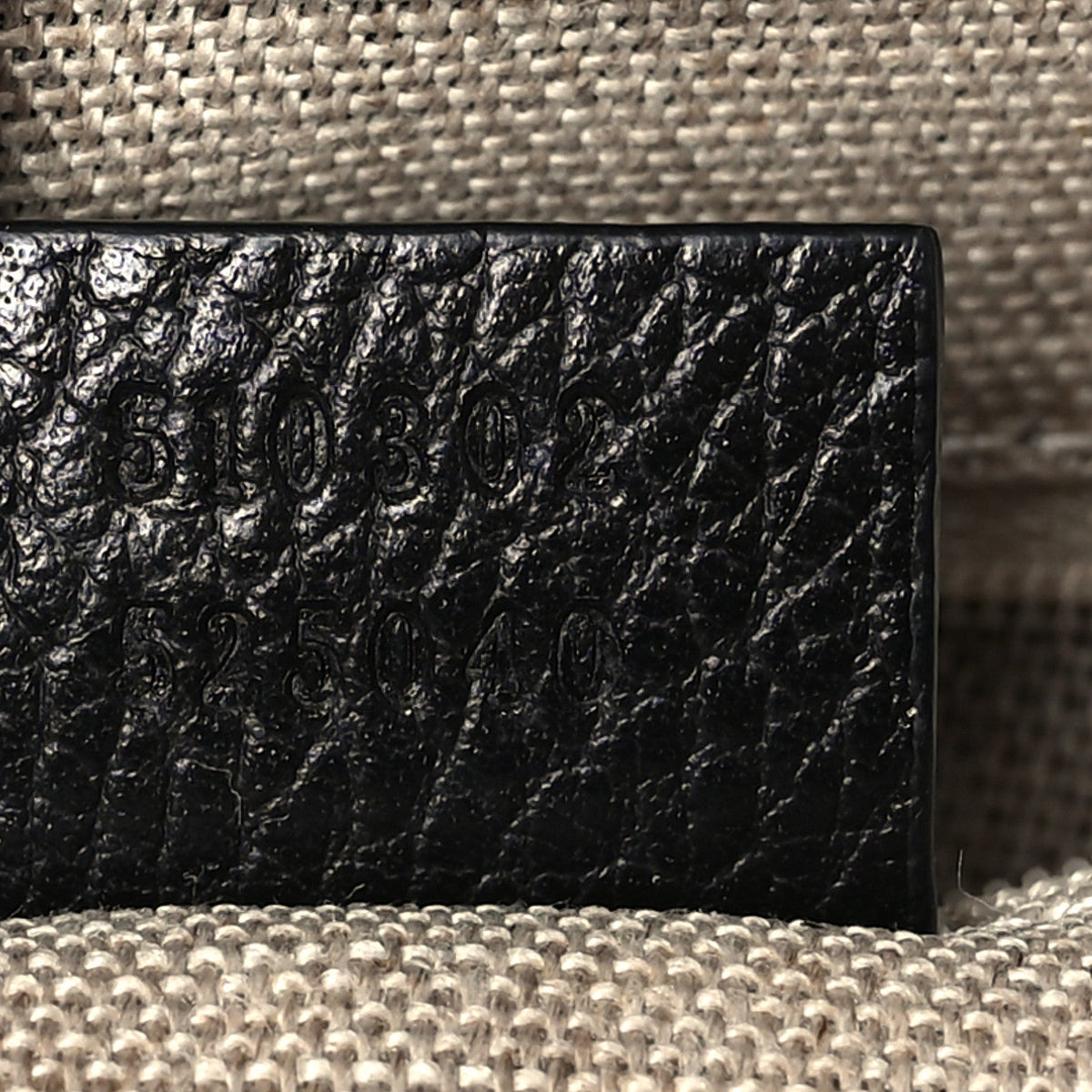 Dollar Calfskin Interlocking G Top Handle Shoulder Bag Black