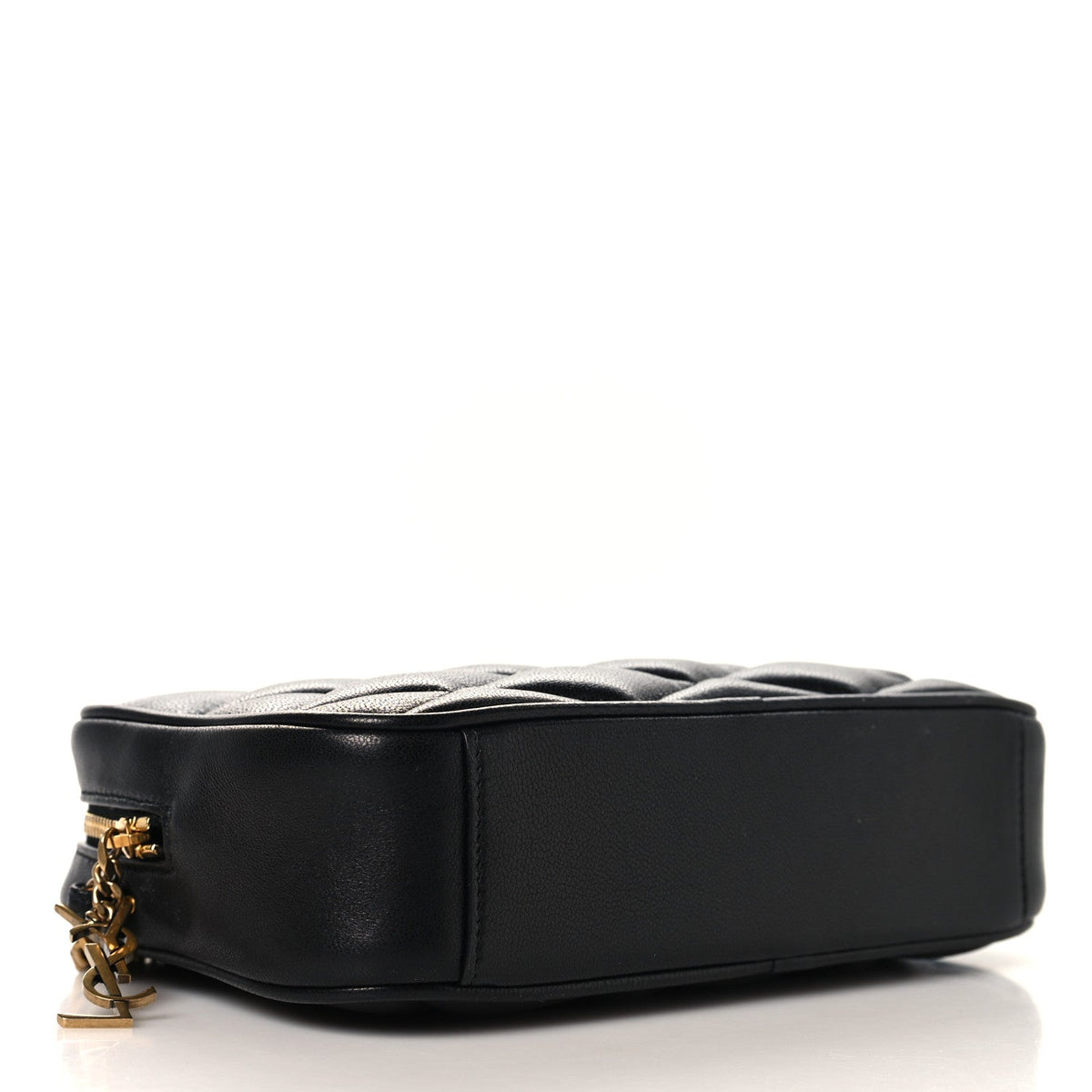 Lambskin Quilted Mini Camera Bag Black