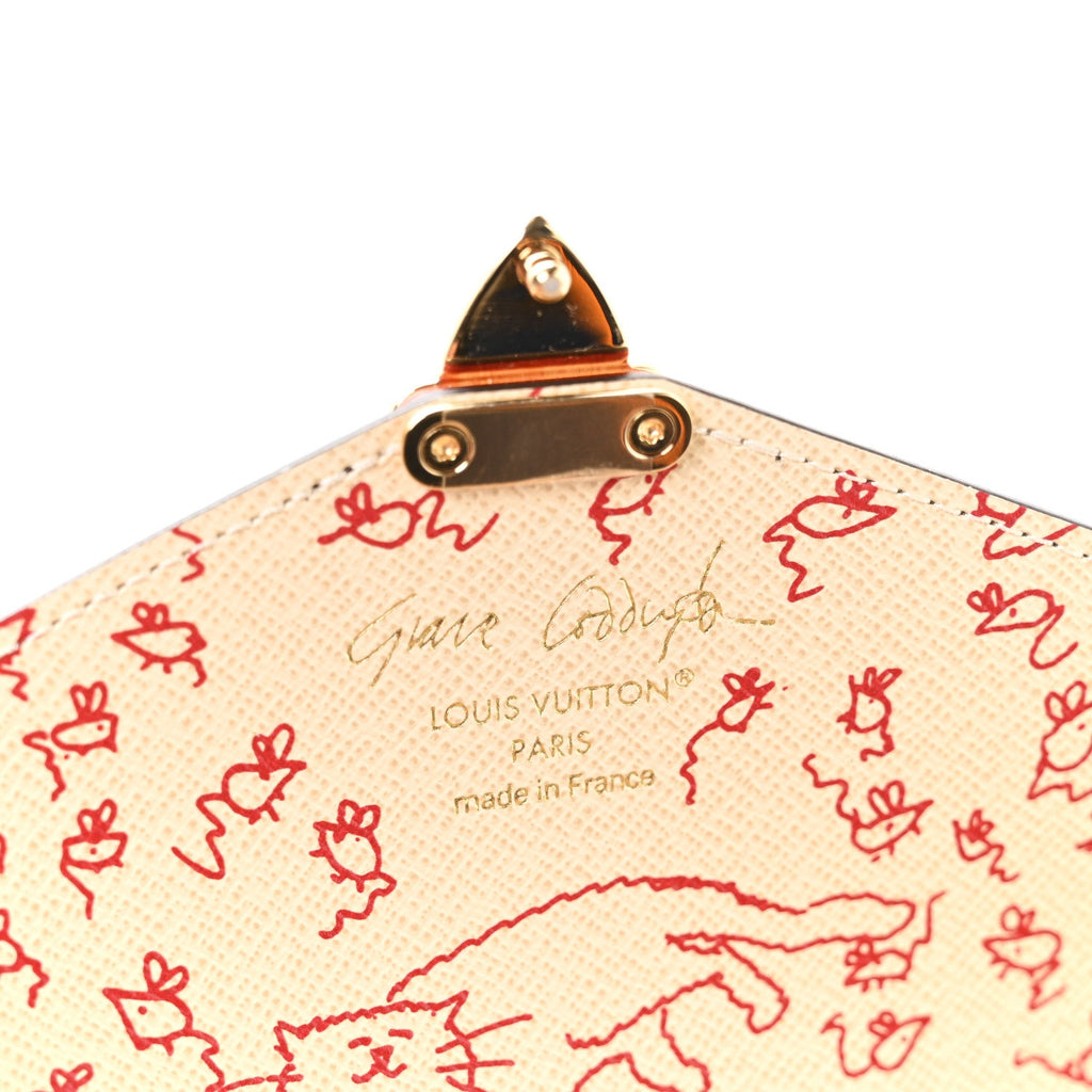 Monogram Grace Coddington Kirigami Organizer On Chain Beige