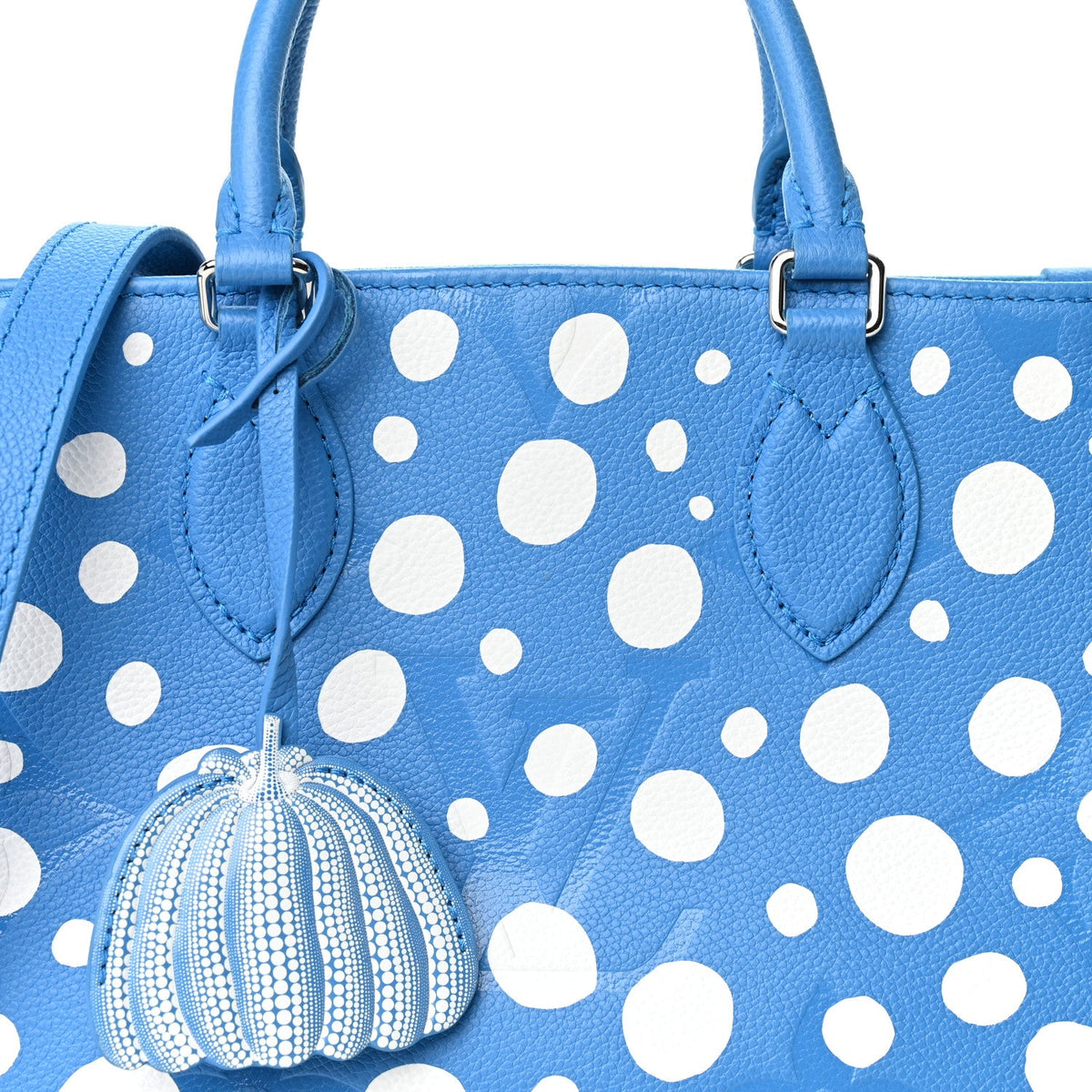 LV X YK Empreinte Infinity Dots Onthego PM Blue White