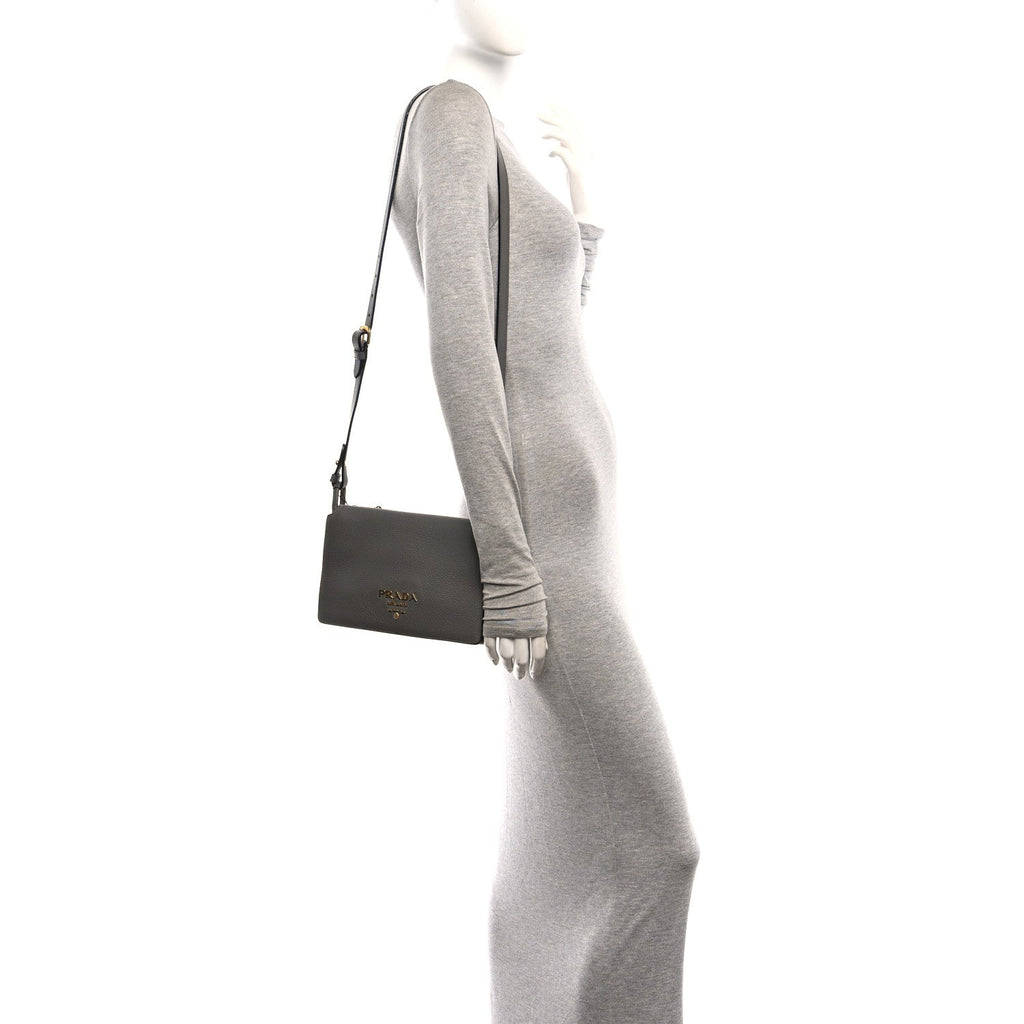 Vitello Phenix Crossbody Bag Marmo