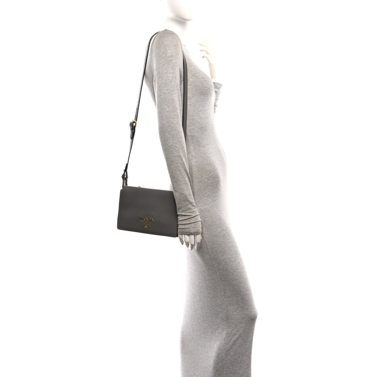 Vitello Phenix Crossbody Bag Marmo