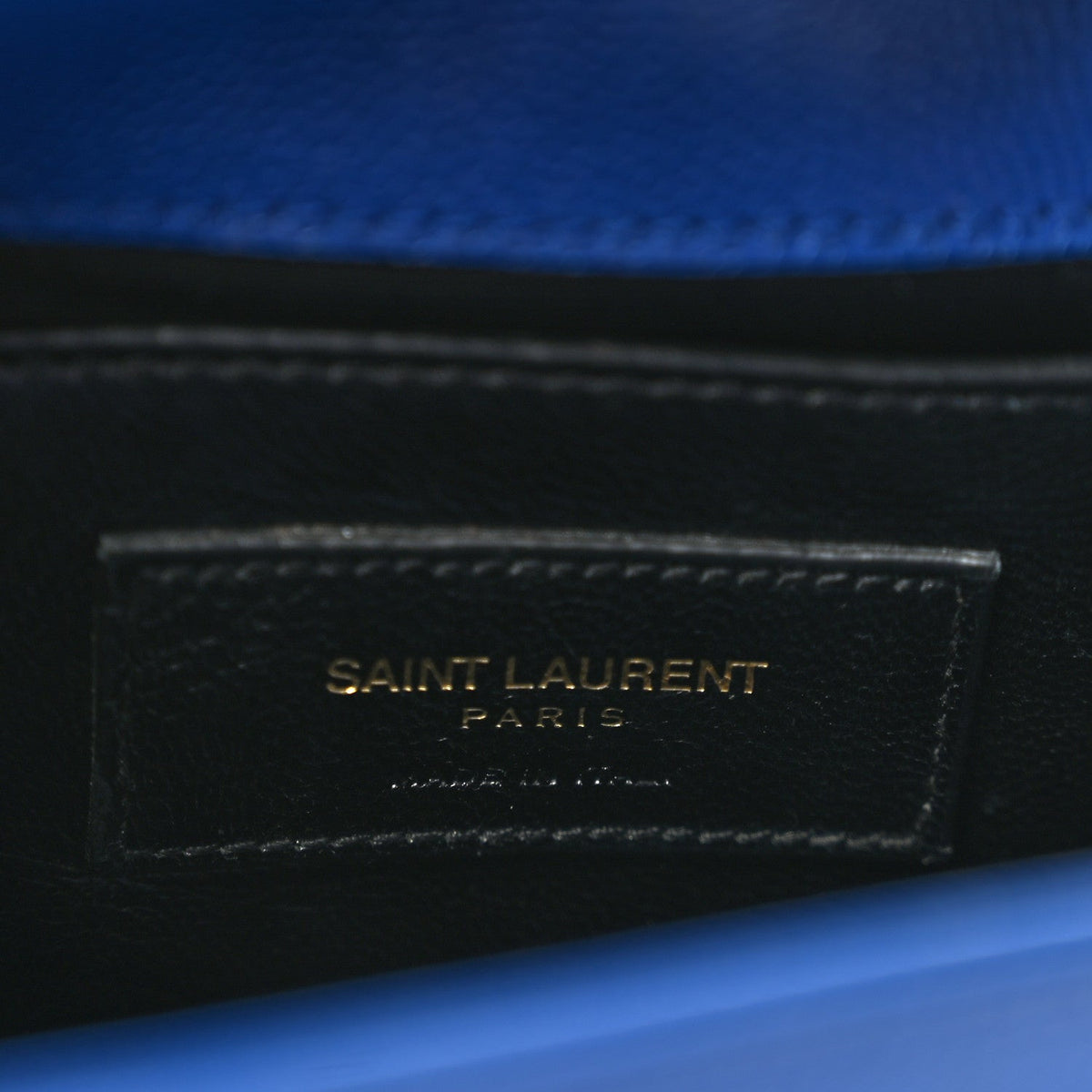 Grain De Poudre Small Classic Monogram Kate Satchel Royal Blue