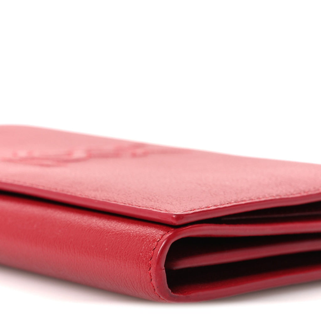 Calfskin Belle de Jour Chain Clutch Rouge Orient