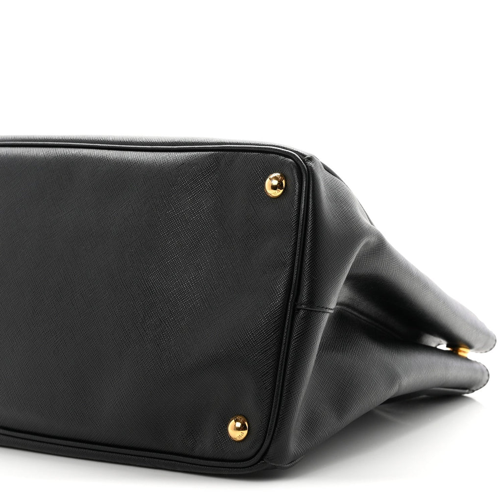 Saffiano Lux Large Tote Black