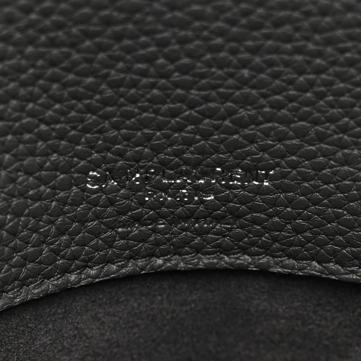 Grained Calfskin Baby Sac De Jour Souple Asphalt