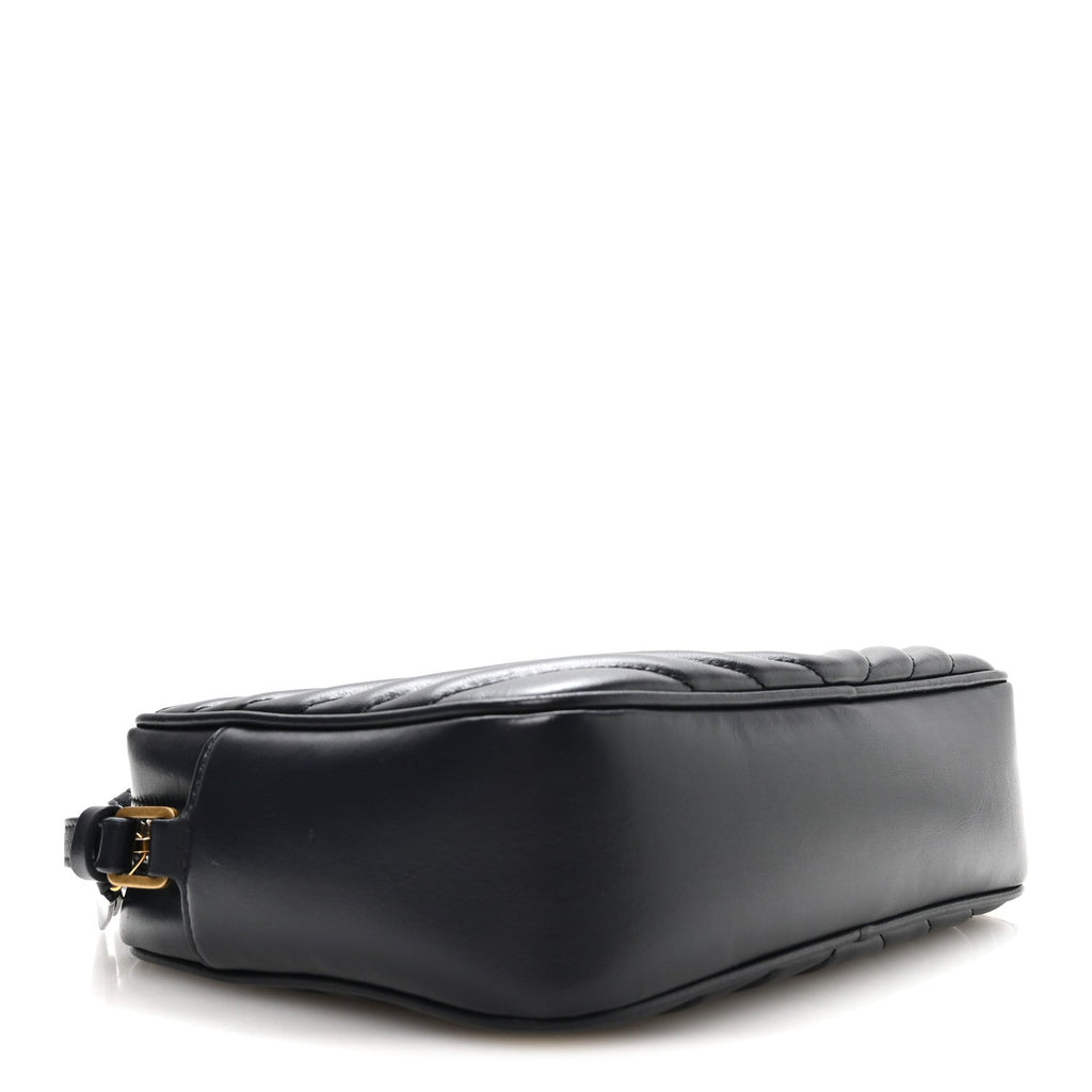 Calfskin Matelasse Monogram Lou Camera Bag Navy