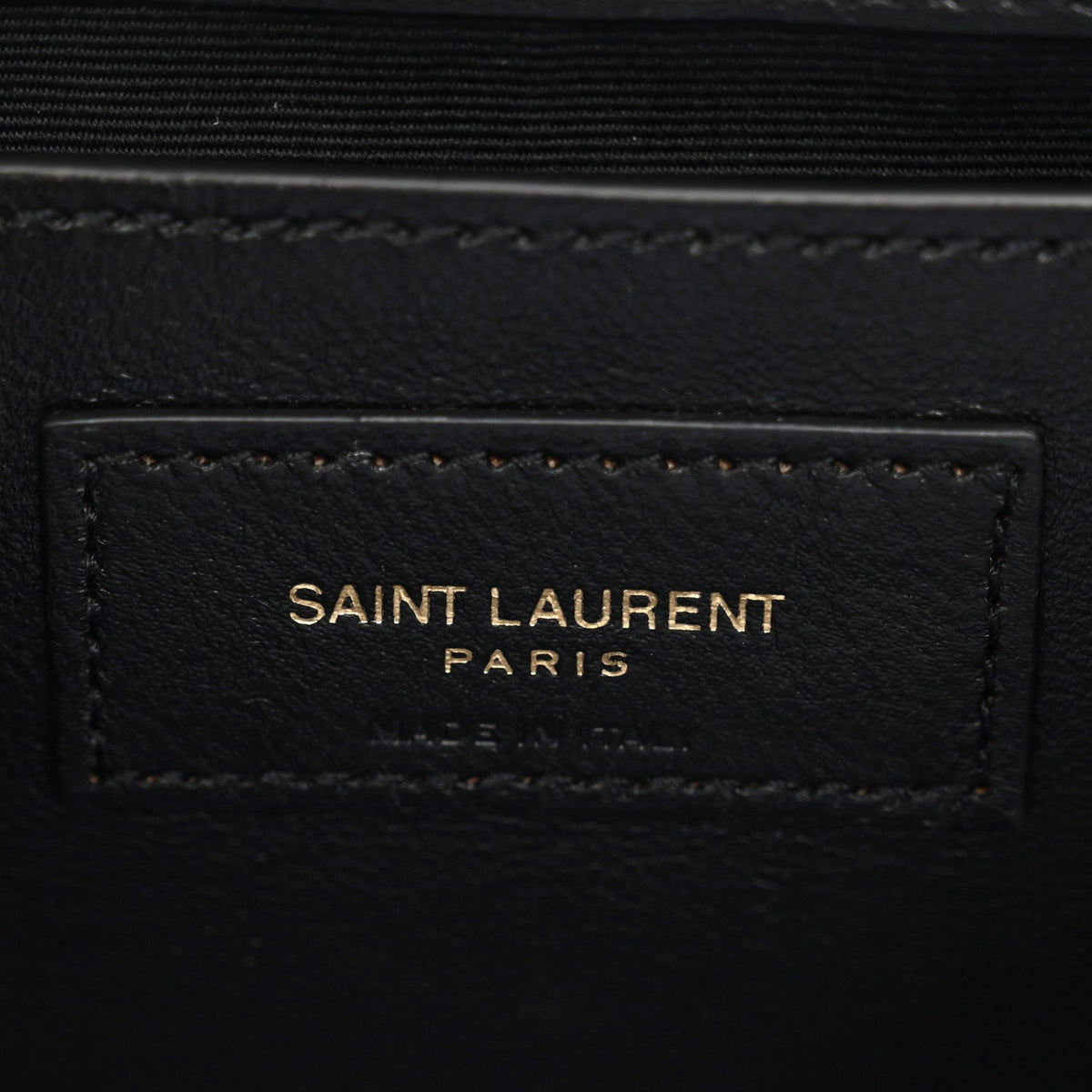 Lambskin Quilted Monogram Mini Nolita Black