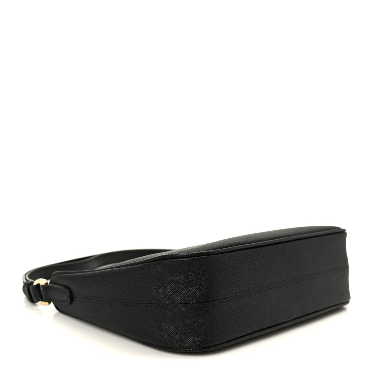 Saffiano Lux Mini Re-Edition Shoulder Bag Black