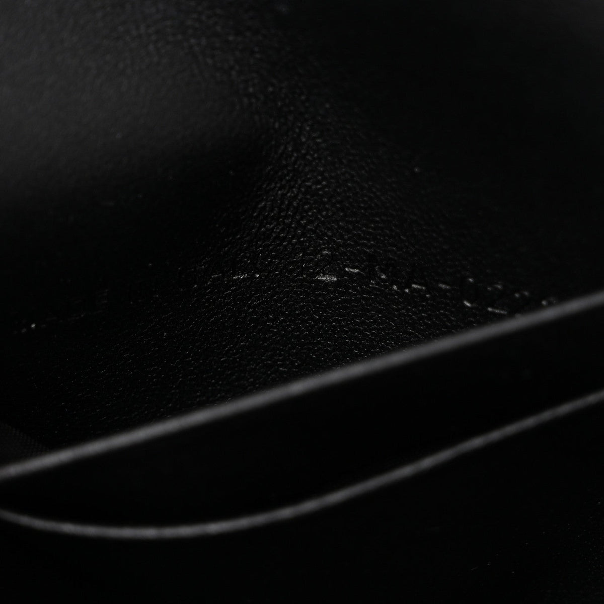 Supple Calfskin Caro Pouch with Chain Black