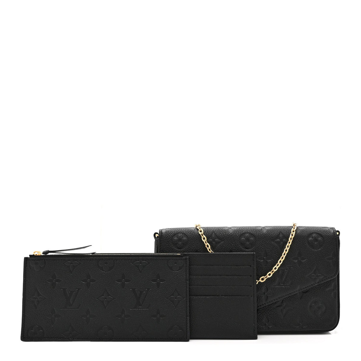Empreinte Pochette Felicie Chain Wallet Black