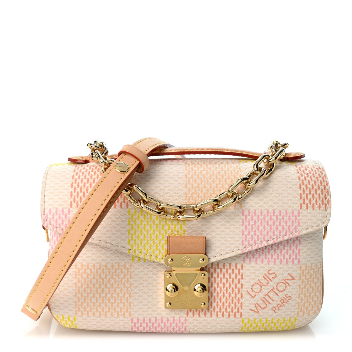 Damier Giant Pochette Metis East West Peach