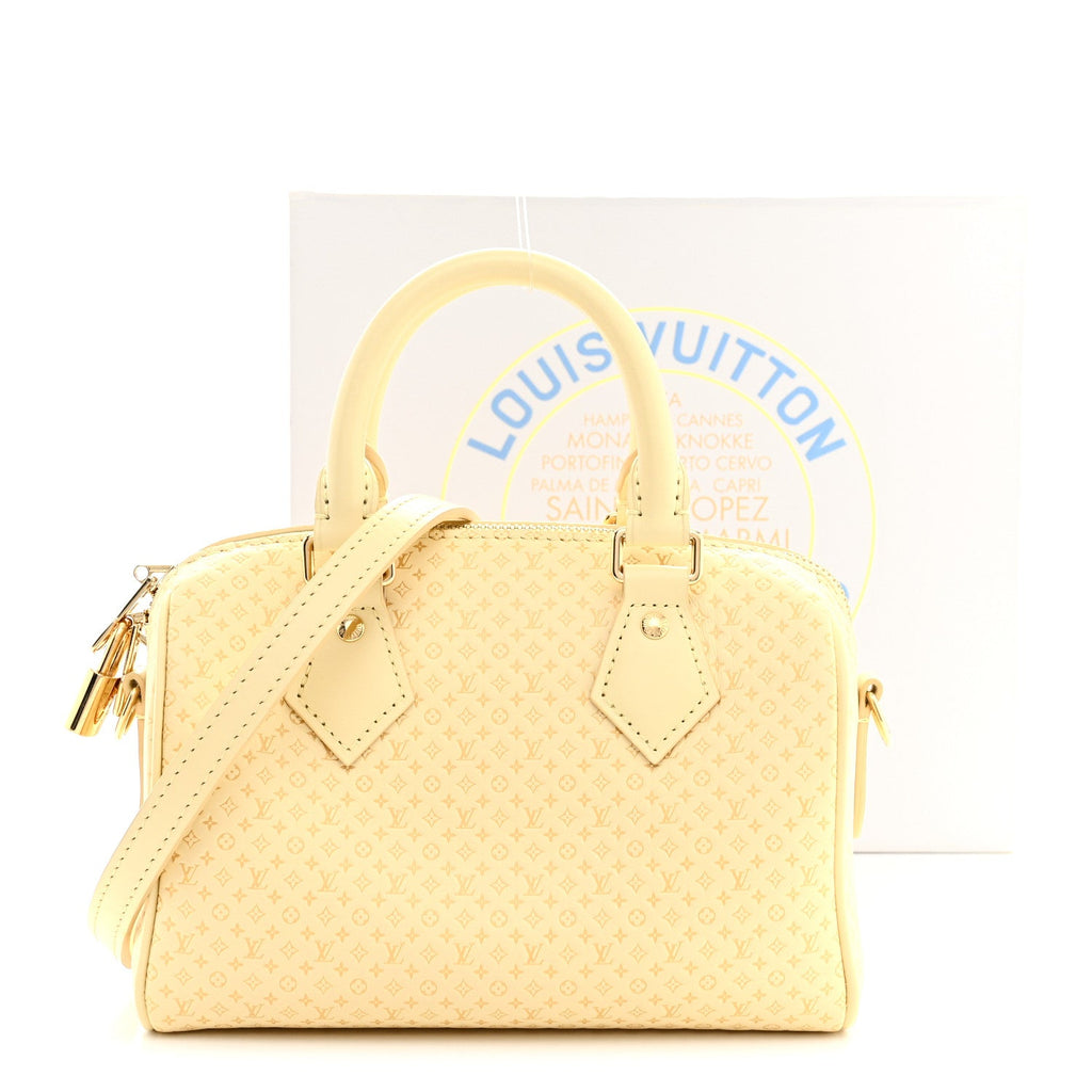 Calfskin Minigram Speedy Bandouliere 20 Banane