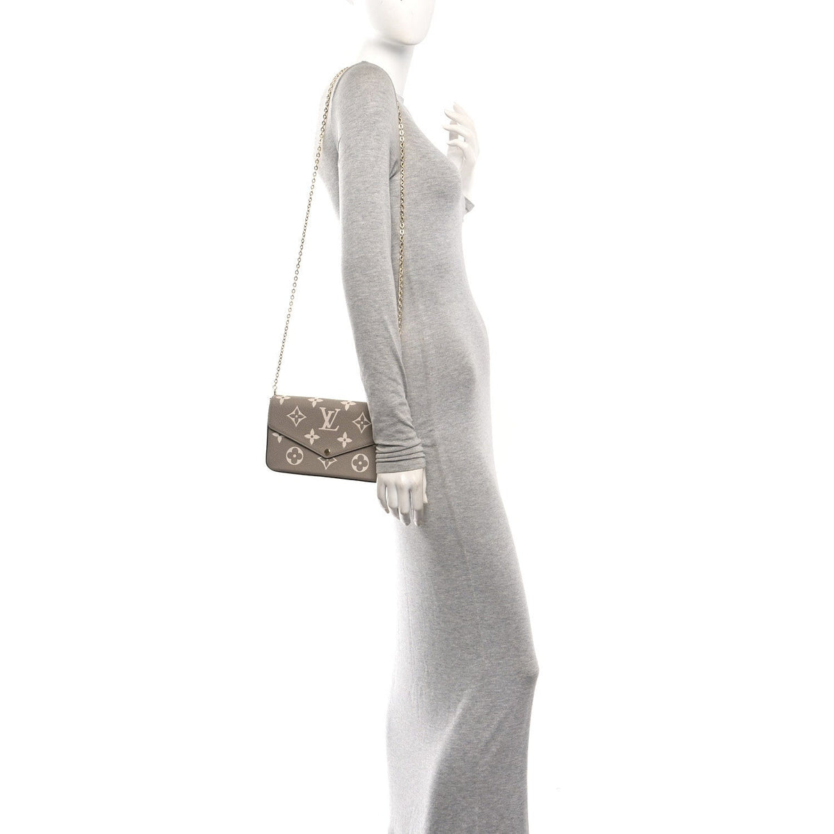 Empreinte Monogram Giant Felicie Pochette Tourterelle Creme