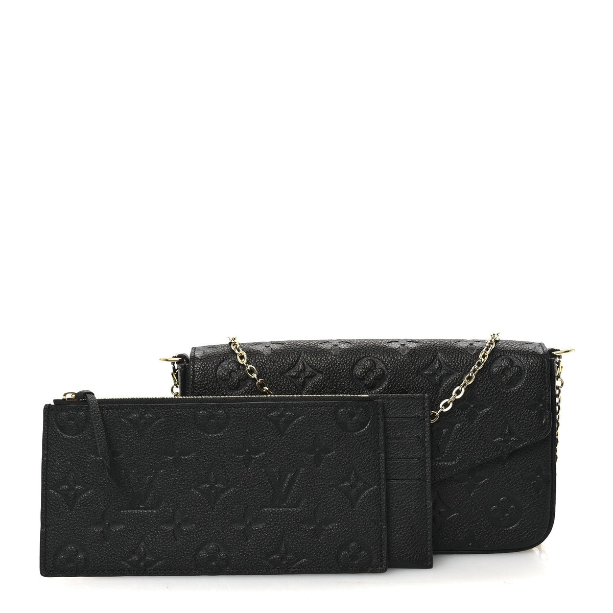 Empreinte Pochette Felicie Chain Wallet Black