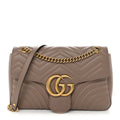 Calfskin Matelasse Medium GG Marmont Shoulder Bag Porcelain Rose