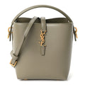 Shiny Calfskin Le 37 Mini Bucket Bag Strong Moss