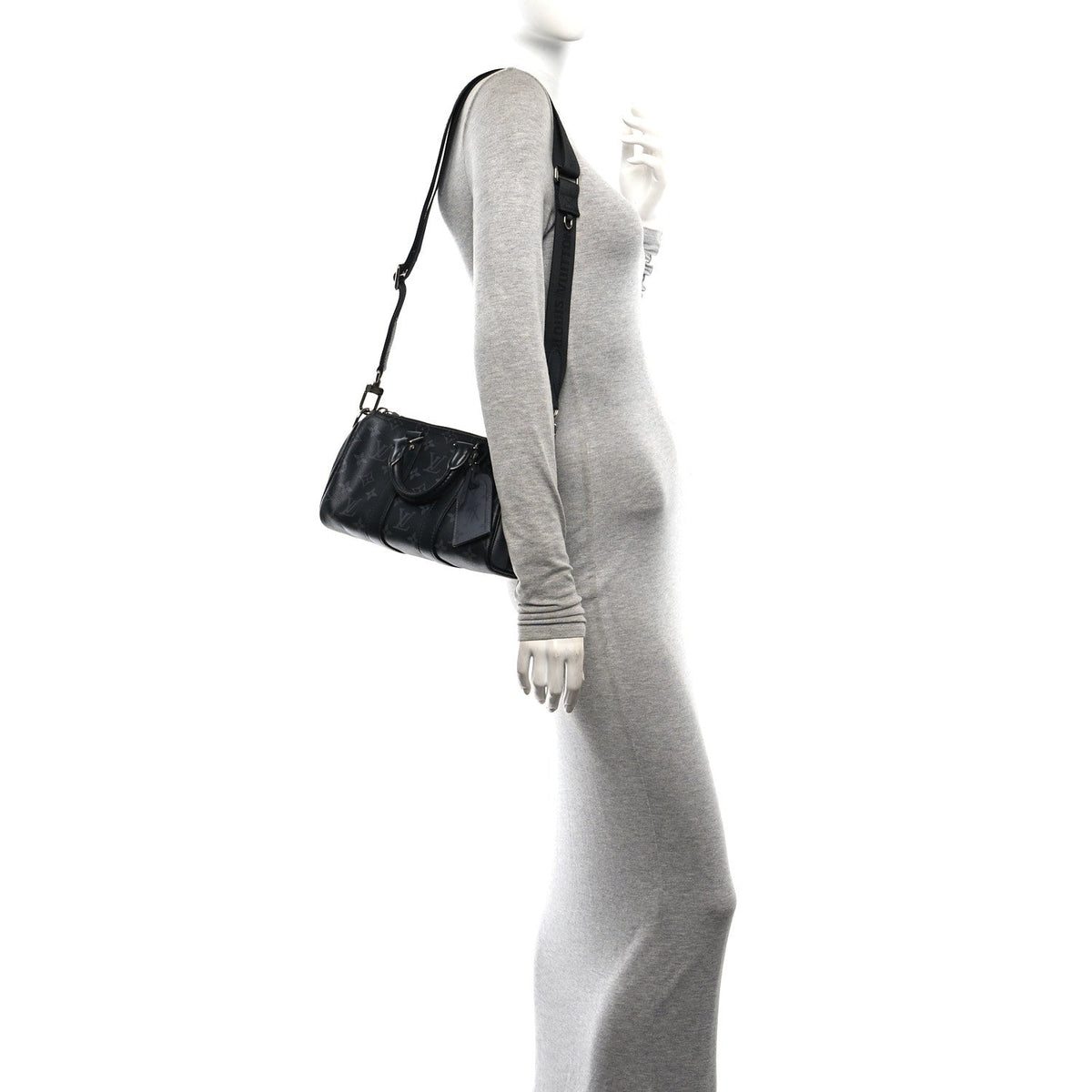 Reverse Monogram Eclipse Keepall Bandouliere 25 Black