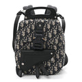 HOMME Oblique Calfskin Mens Mini Saddle Backpack Navy Blue