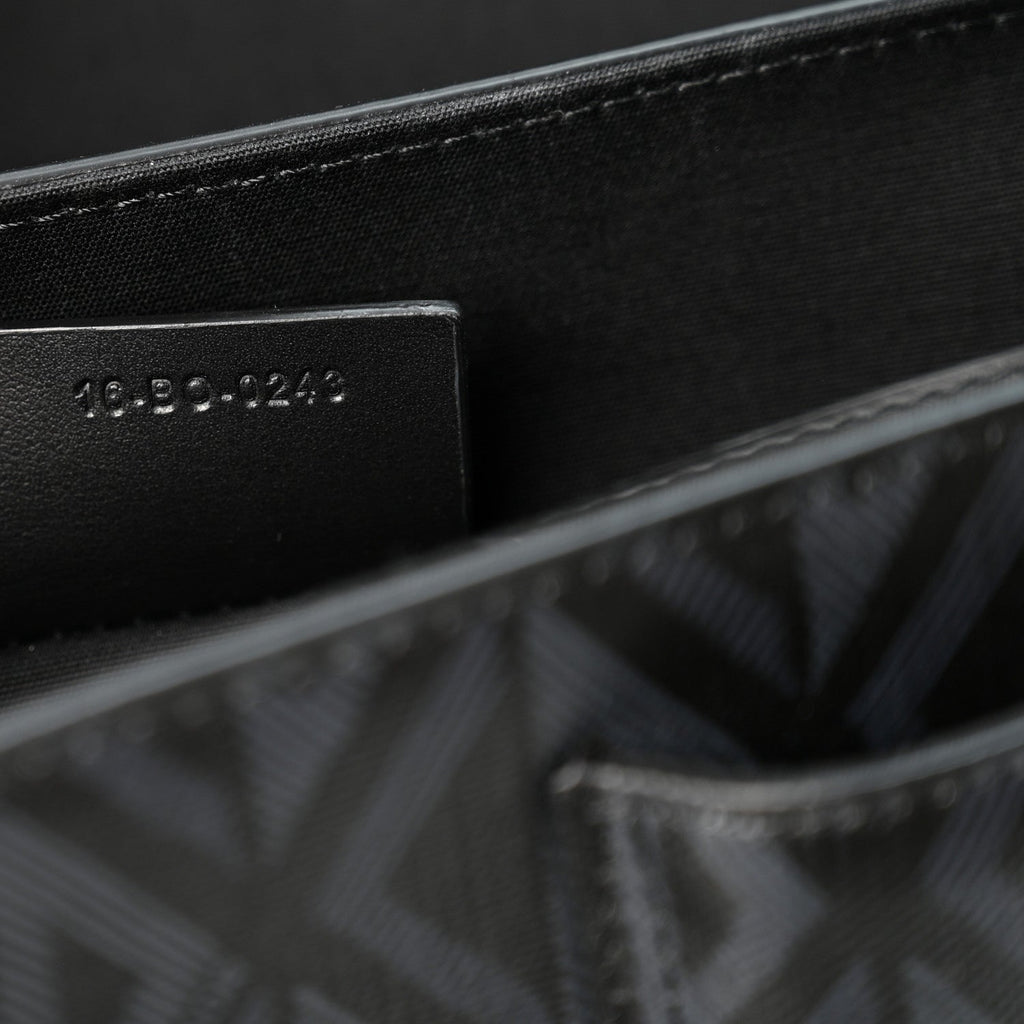 Coated Canvas CD Diamond Hit The Road Bag Black