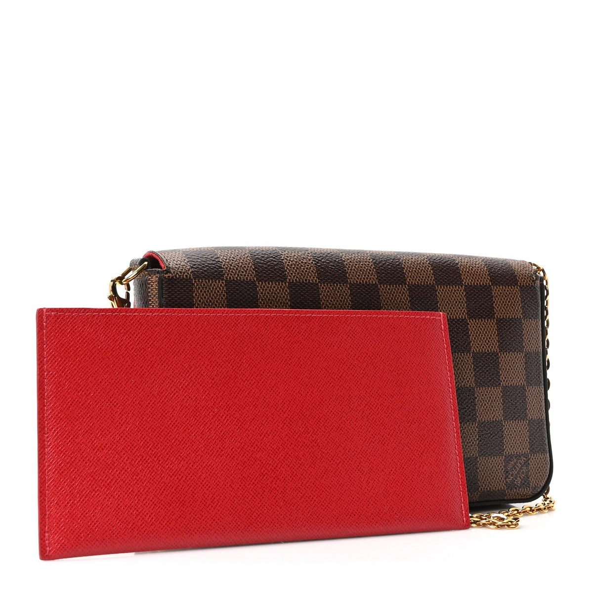 Damier Ebene Pochette Felicie Chain Wallet