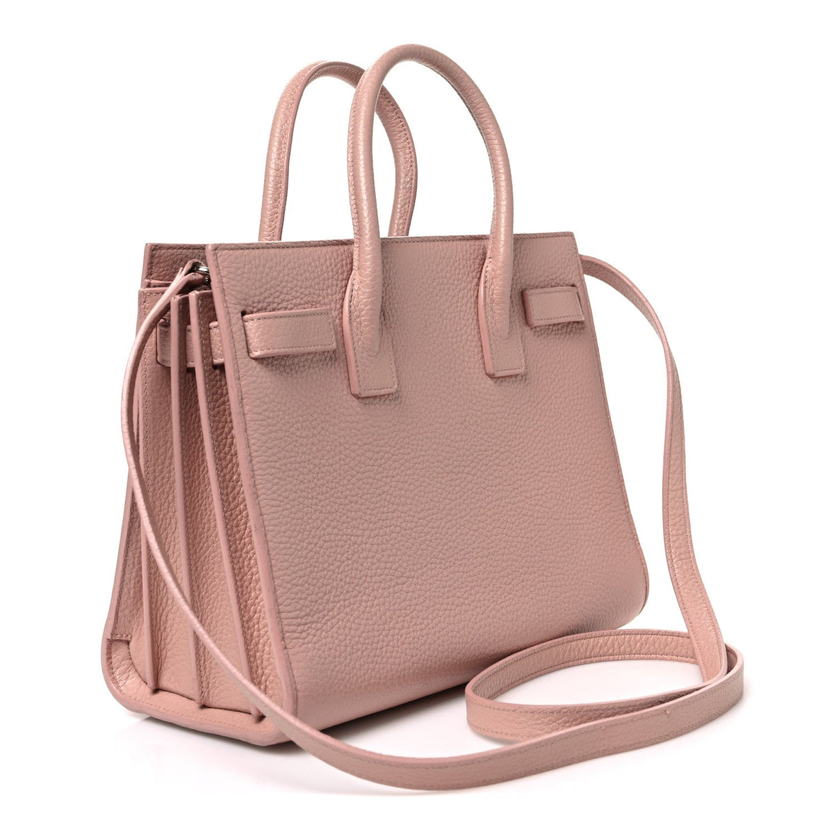 Grained Calfskin Baby Sac De Jour Antique Rose
