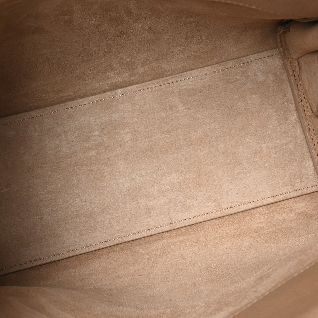 Grained Calfskin Baby Sac De Jour Souple Dark Beige