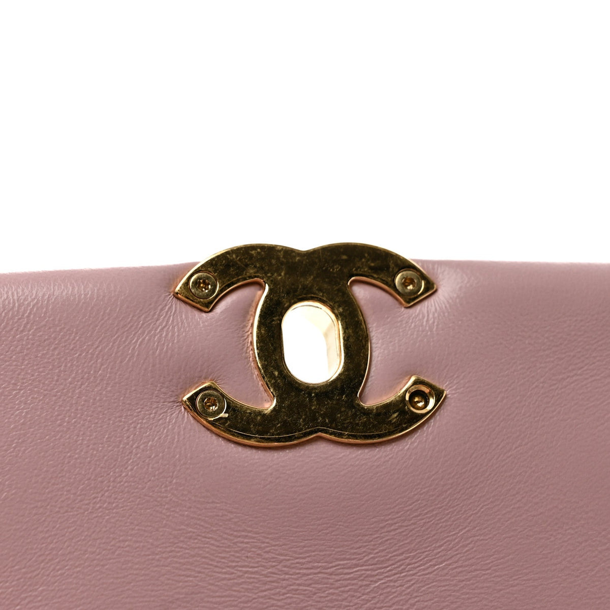 Lambskin Quilted Color Match Small Flap Light Pink
