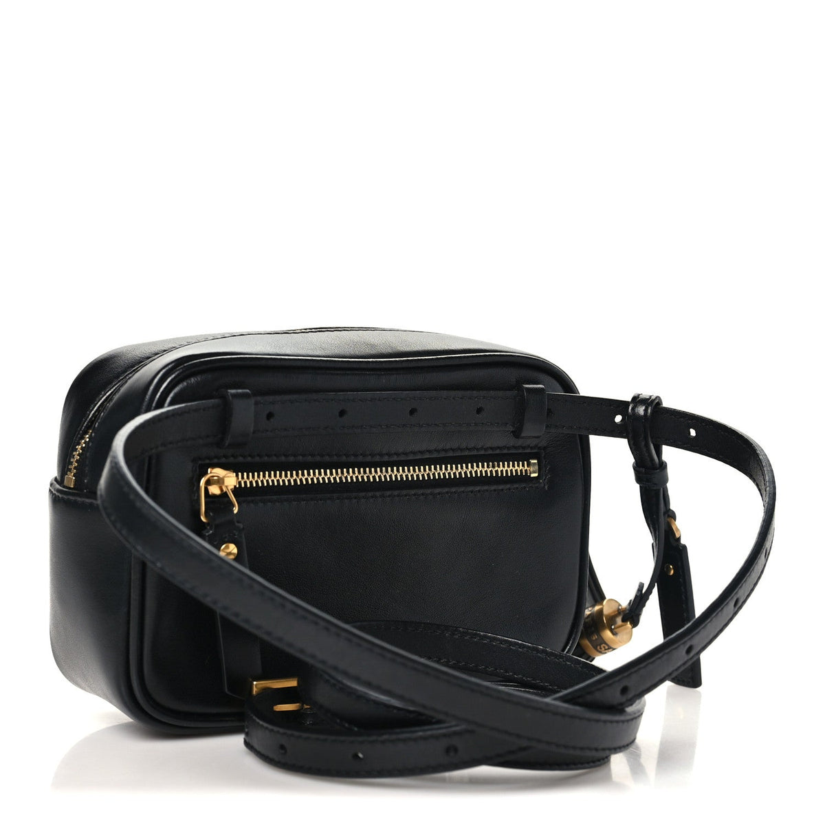 Calfskin Matelasse Monogram Lou Belt Bag Black