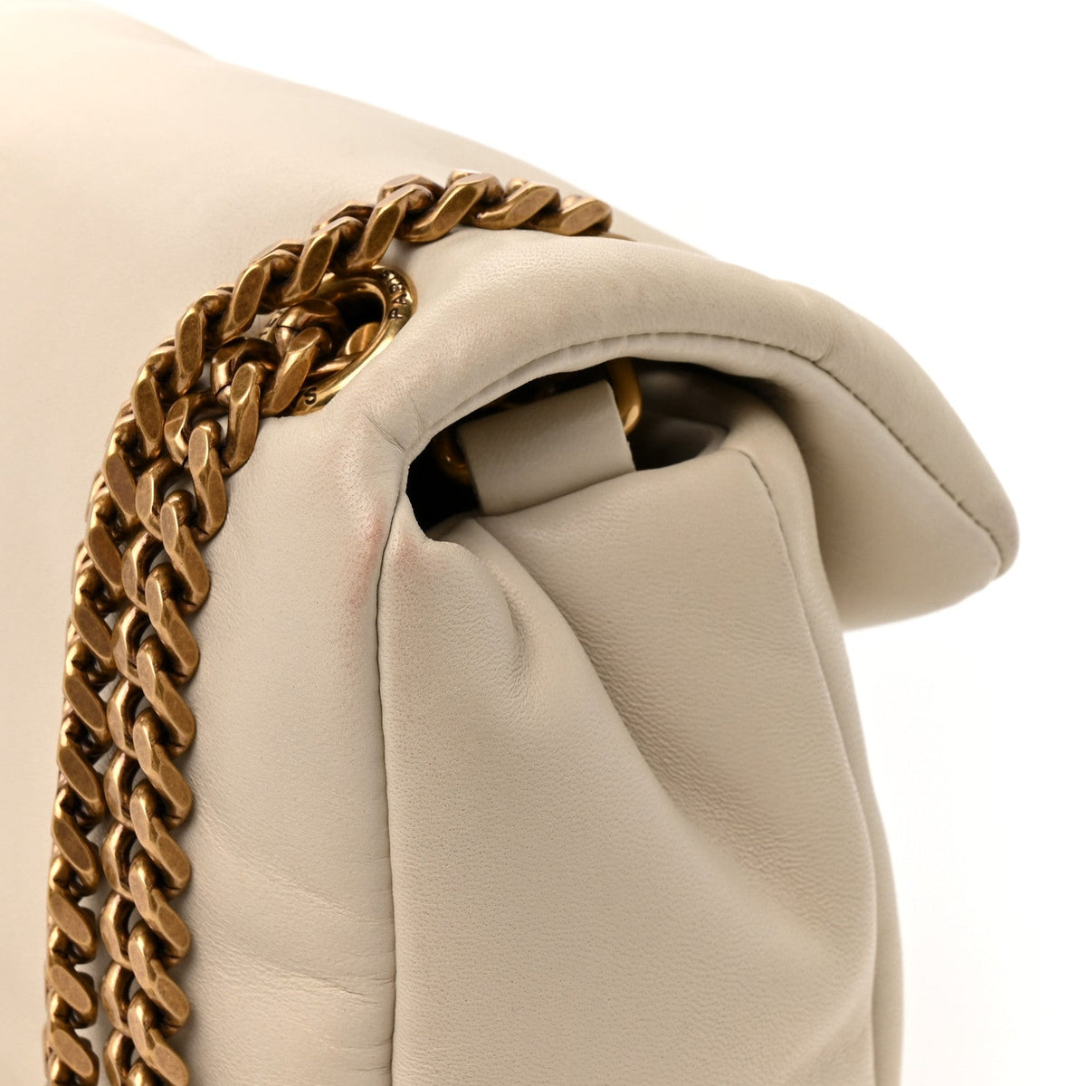 Plunged Lambskin Calypso Blanc Vintage