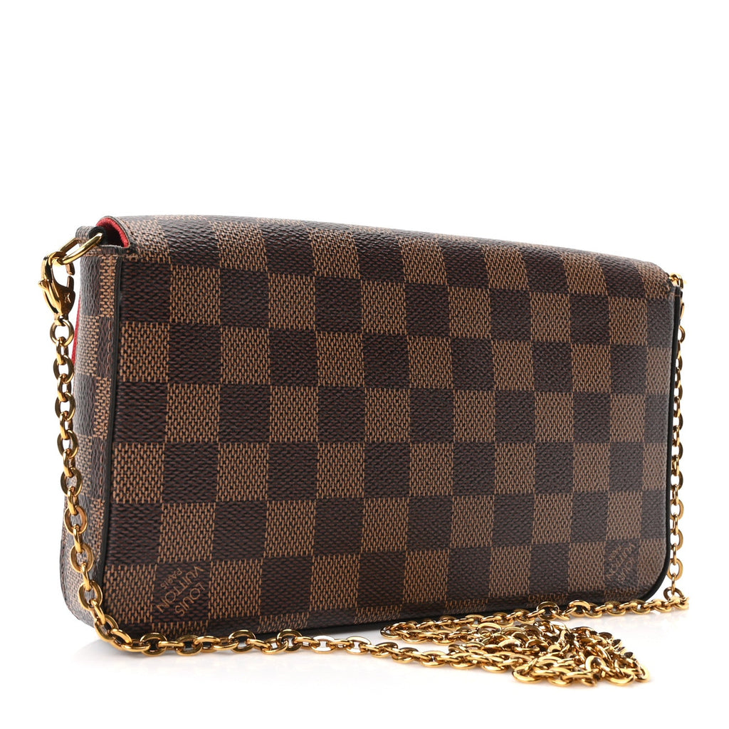 Damier Ebene Pochette Felicie Chain Wallet