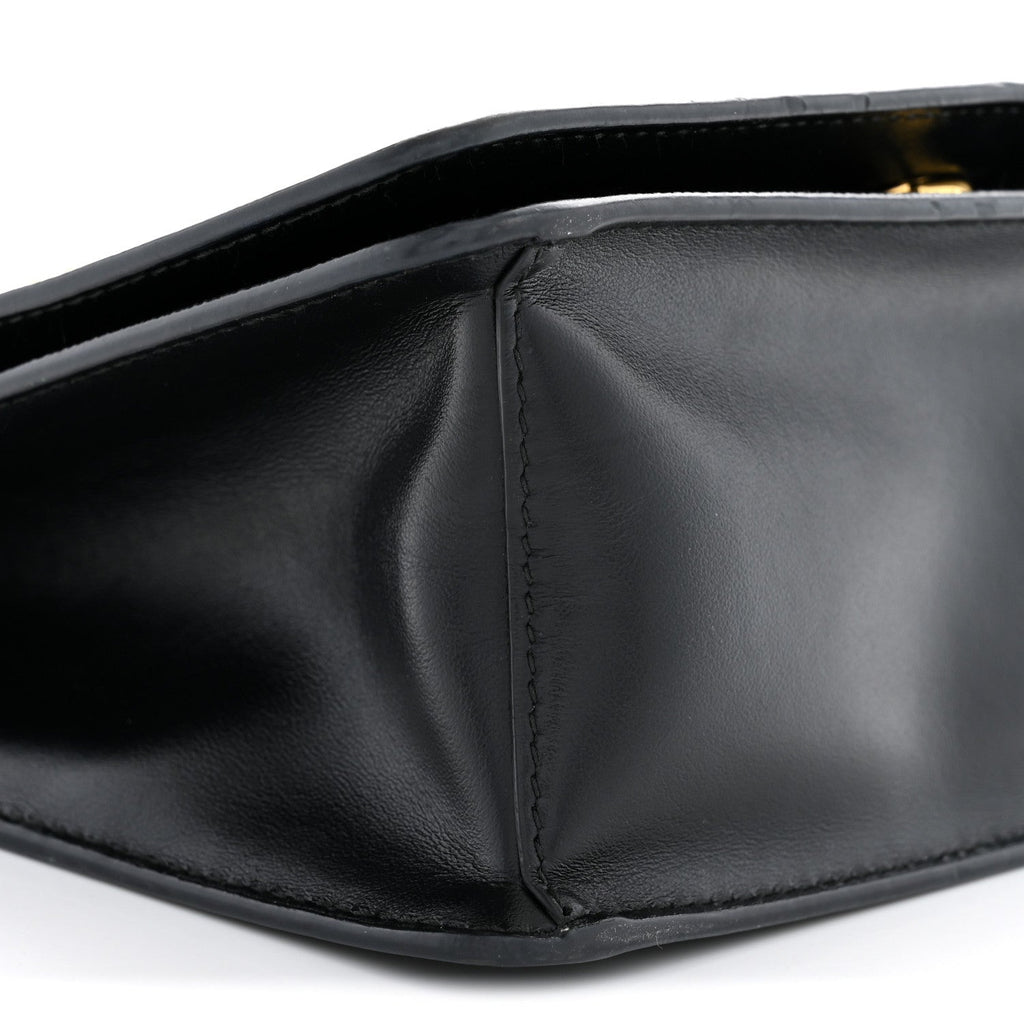 Saffiano Chain Shoulder Bag Black