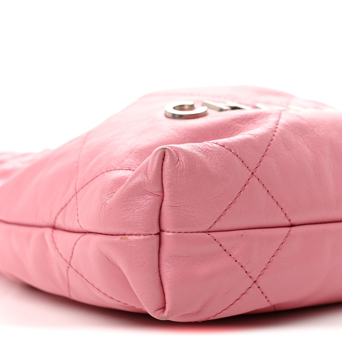 Shiny Calfskin Quilted Mini Chanel 22 Pink