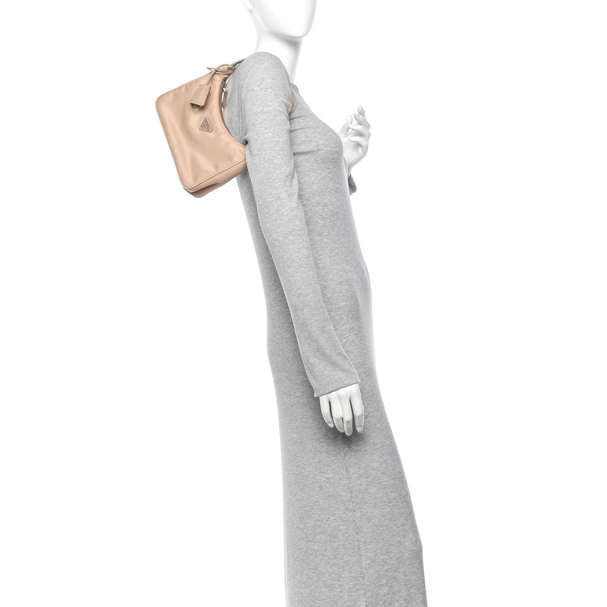 Re-Nylon Saffiano Mini Re-Edition 2000 Bag Cammeo
