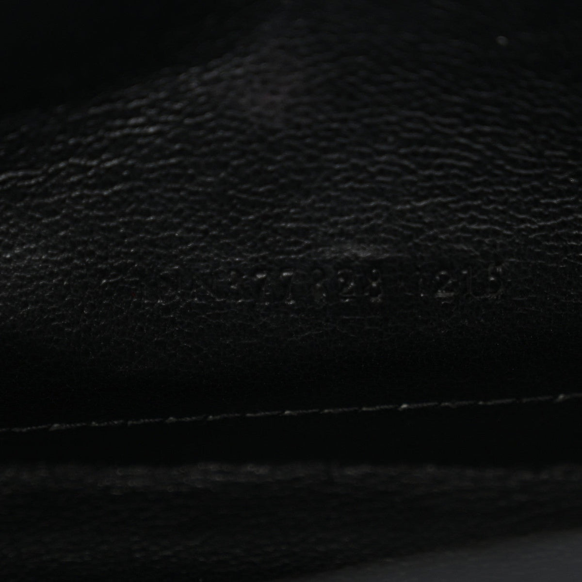 Grain De Poudre Matelasse Chevron Monogram Chain Wallet Black