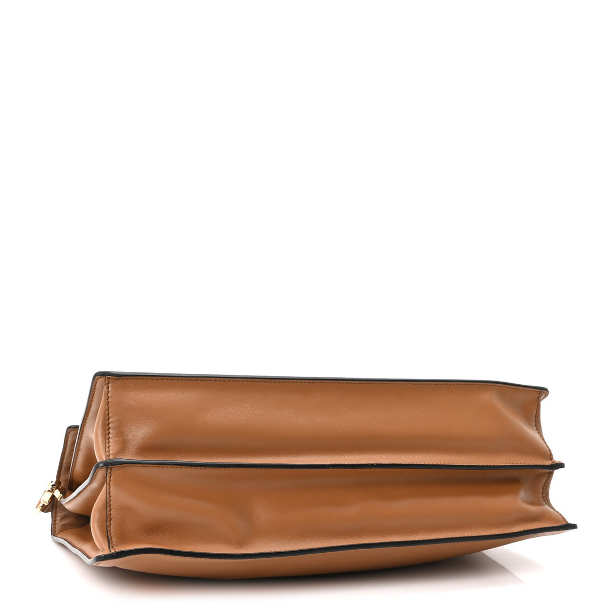 Calfskin Large Soft Sound Shoulder Bag Camel